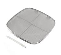 Fryer Splatter Screen, Stainless Steel Fryer Splatter Shield Replacement for AG300 AG301 AG400, Double Deck Ultra Fine Mesh with Glossy Rolled Edge for Oval