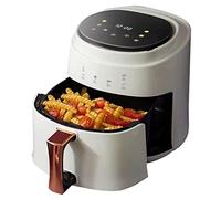 Fryers 8L Large-capacity Smart Electric Fryer Household Multifunctional Air Fryer Non-fried Baking Oven Air Fryer Chicken And French Fries Machine (Color : White, Size : 32 * 32 * 30cm)