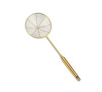 Frying Basket Stainless Steel Strainer Oil Filter Golden Long Handle Spoon Noodle Dumpling Sieve Kitchen Tools(M)