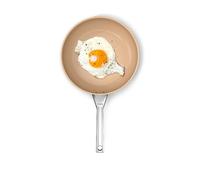 Ninja Extended Life 28cm Ceramic Frying Pan, Non-Stick (No PFAs, PFOAs, Lead or Cadmium), Induction Compatible, Stainless Steel Handle, Oven Safe to 285°C, Terracotta & Grey, CW90028UK
