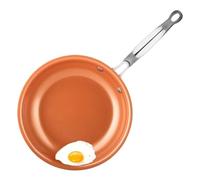Frying Pan Nonstick 20 24 28cm Frying Pan with Ceramic Coating Round Copper Egg Pan Kitchen Cookware KC0459(20cm)