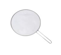 Frying Pan Splatter Guard - 25cm Stainless Steel Grease Screen, Hot Oil Splash Protector, Fine Mesh Skillet Lid, Universal Anti Rust Fryings Shield Cover - for Cookware Pot Pans Sautéing