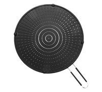 Frying Pan Splatter Guard, Silicone Splatter Screen for 13" Frying Pan, Oil Splash Guard with Handle Multi-Use Heat Resistant Grease Cover for Skillet Kitchen Tools