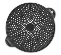 Frying Pan Splatter Guard, Silicone Splatter Screen for Frying Pan, Multipurpose Grease Splatter Guard - Effectively Prevent Most Hot Oil Spills - Fits up to 28.5 CM Cookware（Black）