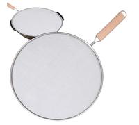 Frying Pan Splatter Guard Stainless Steel Mesh Splatter Guard Kitchen Frying Pan Oil Splash Proof Protection Cover Grease Splatter Screen for Frying Pan 13", 11.5", 10", 8" Available