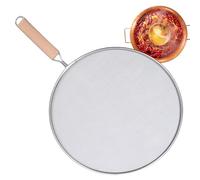 Frying Pan Splatter Guard Stainless Steel Mesh Splatter Guard Kitchen Frying Pan Oil Splash Proof Protection Cover Grease Splatter Screen for Frying Pan 13", 11.5", 10", 8" Available