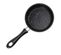 Frying Pan, Stainless Steel Frying Pan Omelet Skillet with Handle Metal Cooking Skillet for Steak, Egg, Bacon, Onion (14CM)