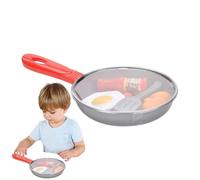 Frying Pan Toy - 11.02 Inch Children's Cookware, Realistic Kitchen Simulation, Safe PP & PE Material, Robust Design Against Swallowing, Ideal as an Educational Accessory