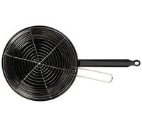 Frying Pan With Basket Vaello Black Enamelled Steel (Ø 28 Cm) NEW