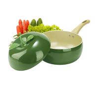 Frying pan with practical lid, versatile and multifunctional, | Cooking Pot Ideal For Pasta, Soup, Spaghetti, Home Kitchen And Restaurant Avocado J
