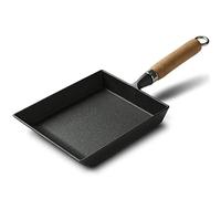 Frying pan with Wood ing HandleDie-Cast Aluminum