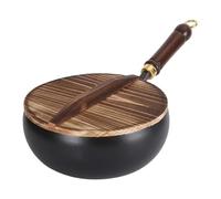Frying pans with lid, stick pot with lid, healthy safe reusable non-stick frying pans, kitchen utensils and gadgets for frying, roasting, stewing