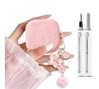 Frylaa for Samsung Galaxy Buds 4 Case/Galaxy Buds 4 Pro Case Cover,Cute Engraved Flower Cover for Samsung Galaxy Buds 4/4 Pro,Silicon Skin with Girly Floral Keychain&Cleaing Pen Women Girls-Pink