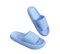 Fryloo Cotton slippers Eva Sandals Simple Men Women Wear Thick-soled Non-slip Summer Quarters Bathroom Shower Indoor Home Casual-a16-38-39
