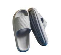 Fryloo Cotton slippers Eva Sandals Simple Men Women Wear Thick-soled Non-slip Summer Quarters Bathroom Shower Indoor Home Casual-a10-46-47