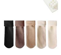 Fryloo socks, ankle crew socks 5 10 20 Pairs Women Winter Thermal Thick Cashmere Wool Snow Velvet Warm Home Floor & Boot Casual For Daily Wear