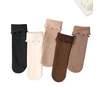 Fryloo socks, ankle crew socks 5 10 20 Pairs Women Winter Thermal Thick Cashmere Wool Snow Velvet Warm Home Floor & Boot Casual For Daily Wear