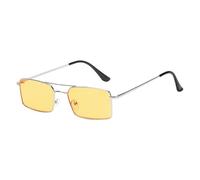 Fryloo sunglasses Unisex Rimless Rectangle Sunglasses, Uv400 Alloy Frame, Lightweight Travel & Fashion Eyewear For Men And Women-c2-other