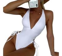 Fryloo swimsuit Women Black Mesh Panel Bikini, V Neck Crop Top With High Waist Ruched Bottom, Tummy Control 2 Piece Bathing Suit
