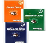 Frys Chocolate Cream, Orange Cream and Peppermint Cream Bars, 3 Packs of 147g Each, 9 Bars Total