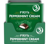 Fry's Peppermint Cream, Rich Dark Chocolate With a Smooth Fondant Centre, Classic British Treat, (3 x 49 g) (Pack of 16) Total 48 Bars