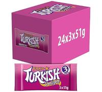 Fry's Turkish Delight Chocolate Bar 3 Pack Multipack 153g (3 x 51g) | Case of 24