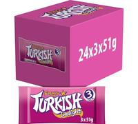 Fry's Turkish Delight | Classic Rose-Flavoured Chocolate Treats | 24 x 3 x 51g Pack