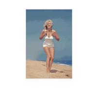 FrySky Marilyn Monroe Poster Canvas Poster Bedroom Decor Sports Landscape Office Room Decor Gift Unframe-style 12x18inch(30x45cm)