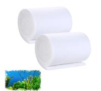 FRYSKYO 2 Pcs Aquarium Filter Sponge,Fish Tank Filter Media,Filter Floss Roll Cotton Cleaning Pad For Fish Tanks, Crystal Clear Water, Safe For Fish Reef Turtles,12/20/30/40cm Width(40cmx2m)