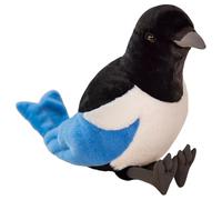 FRYSKYO Pigeon Stuffed Animal,Realistic Doll Toy - Pigeon Figurine - for Kids Classroom Easter Halloween Christmas Birthday Bedroom Nursery Playroom(Magpie)