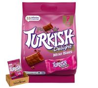 Frys's Turkish Delight Mini Chocolate Bars, Milk Chocolate, 51g per Pack, 7 Bars, Ideal for Sharing, Turkish Delight Gift Box, Bundled by UrbanShoppi, 105g (2)