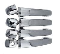 FRYUIQX Door Handle Assembly Compatible with Toyota for 4Runner 2019 2020 for Land for Cruiser 2017 2018 4pcs Front Rear Left Right Outside Exterior Door Handle