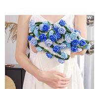 FRZXBKW Finished 80/120CM Crochet Flower Bouquet Blanket Graduation Gifts Handmade Knitted Rose Throw Blanket Flowers Summer Blankets Birthday Gifts for Women(L,80cm)