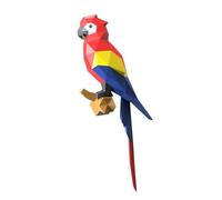 FRZXBKW Parrot 3D Paper Model Animal Sculpture DIY Gift Origami Papercraft Wall Decor 3D Animal Head not a Finished Model, Papercraft Set for Adults, DIY Teens Gift