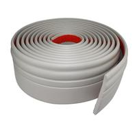 FRZXBKW PVC Skirting Board Trim Self-Adhesive, 5/10M Flexible Skirting Boards Covers, 98MM/125MM Width Peel and Stick Rubber Wall Base Moulding Trim,Wall Baseboard Molding Trim