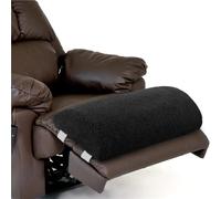 FRZXBKW Recliner Foot Pillow Cushion High Resilience Sherpa Memory Foam Bolster Sleeping Rest Multipurpose Half Roll Leg Pillow, 58×25×10CM/23×10×4inch(Black)