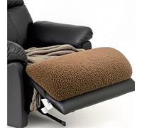 FRZXBKW Recliner Foot Pillow Cushion High Resilience Sherpa Memory Foam Bolster Sleeping Rest Multipurpose Half Roll Leg Pillow, 58×25×10CM/23×10×4inch(Brown)