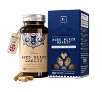 FS Aged Garlic Extract Capsules 180 10000mg Aged Black Garlic Capsules | Black Garlic Capsules | Aged Odourless Garlic | Non-GMO, Gluten & Allergen Free Odourless Garlic Capsules | Made in the UK