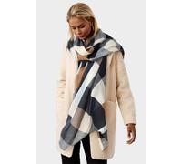 Fs Collection Geo Print Scarf In Brown & Black & Grey Grey One Size