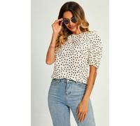 FS Collection Little Flower Top/Blouse In White - XS - White