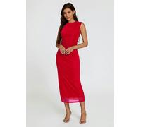 FS Collection Mesh Maxi Dress In Red - XS - Red