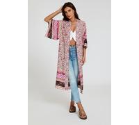 Fs Collection Relaxed Cotton Kimono In Pink Pink M