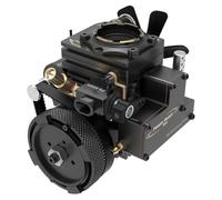 FS-S100AT Single-Cylinder 4-Stroke Nitro Gasoline Engine Model, Transparent Combustion Chamber Internal Combustion Engines, for Car, Boat & Teaching Display