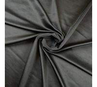 FS075 Plain Scuba Double Knit Jersey Stretch Polyester Elastane Dressmaking Fabric | Sold by The Metre (Black)