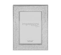 FS106046 Impressions Glitter Photo Frame Silver Tone - P88108