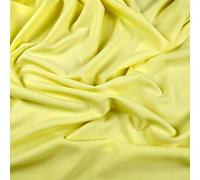 FS134 Over 25 Colours Plain Scuba Crepe Knit Jersey Stretch Polyester Elastane Dressmaking | Bridal | Sports | Swim Textured Fabric | Sold by The Metre (Lemon)