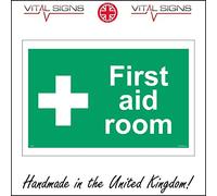 FS224 First Aid Room SIGN nurse sick bay medical medicine workplace report 200mm x 150mm Sticker/Sav - White Background