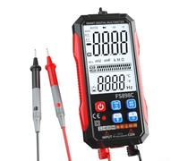 FS898C Digital Multimeter, 6000 Counts with Large Display, True RMS AC/DC Voltage, Current Measurement, Capacitance, Frequency, Temperature, Diode Test and Voltage Detector