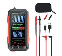 FS899S Digital Multimeter, 600 Counts AC/DC Voltage Digital Voltmeter Digital Multimeter With Usb-c Rechargeable Battery Large Display For Electrical Testing(FS899S+bag)
