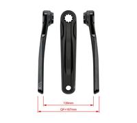 FSA E-Bike Crankset CK-762 ISIS 22.0mm Black